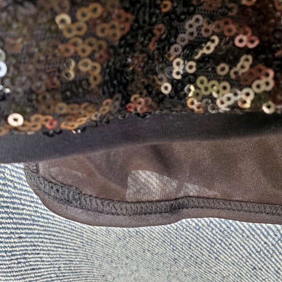 Black Party Dress! Joe Fresh - Size L -  Sequin Shift Mini Dress - BNWT - Picture 10 of 10